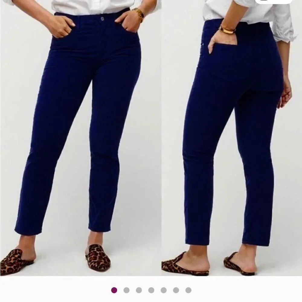 J. Crew Classic Straight Leg Navy Corduroy Pants Size 32